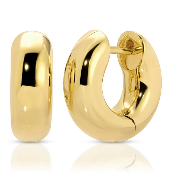Chunky Gold Huggies Are the Earrings (and Status Symbol) of Summer