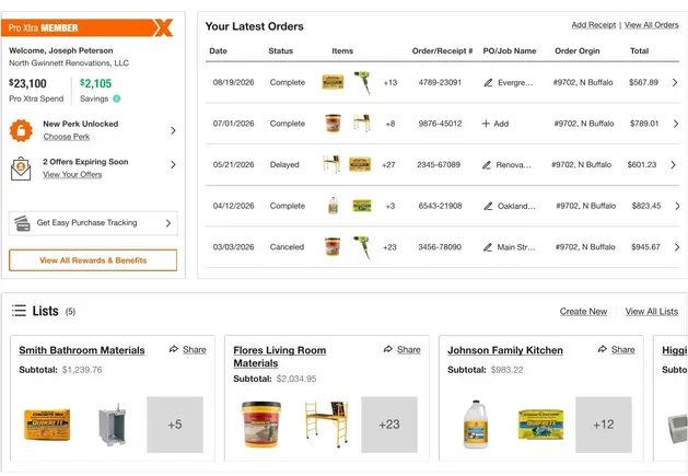 The Home Depot beefs up digital shopping experience for pros | Retail Dive