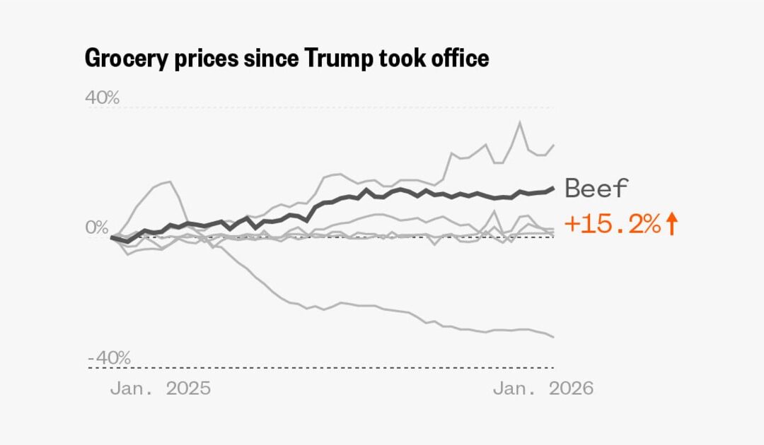 Grocery price tracker: Inflation trends for eggs, bread and more during the Trump administration