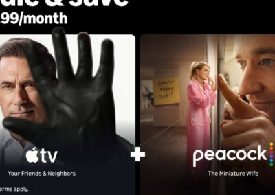 Apple TV and Peacock Premium Plus streaming bundle now available on Prime Video in the US for $19.99 per month