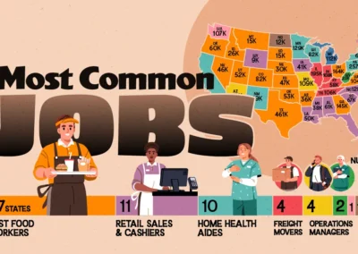 Mapped: The Most Common Job in Every U.S. State