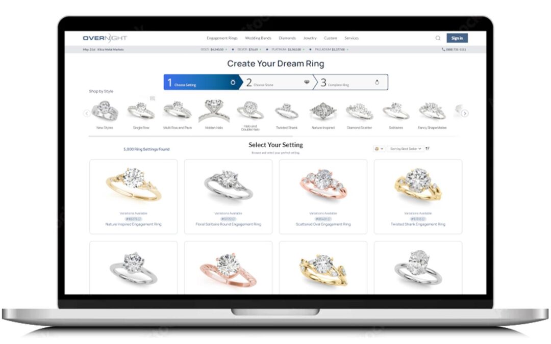 Overnight Mountings Launches Ring Builder Platform | National Jeweler