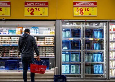 Major grocery chains like Walmart and Kroger are lowering prices on thousands of items as they try to compete with warehouse brands | The Independent