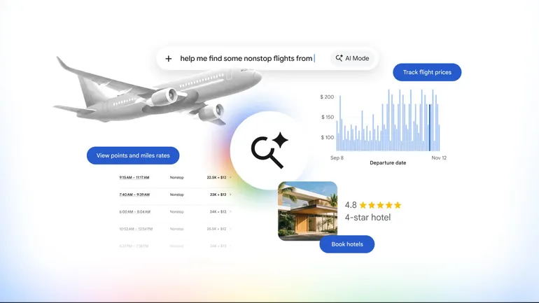 Google introduces AI Mode hotel booking | Hotel Dive