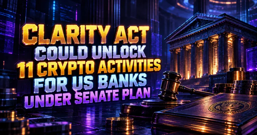 CLARITY Act Could Unlock 11 Crypto Activities for US Banks Under Senate Plan – Bitcoin Foundation