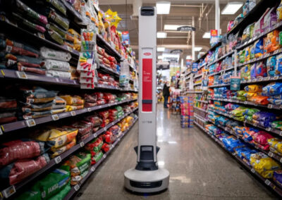 AI robots are roaming L.A. grocery store aisles. Shoppers and workers are worried